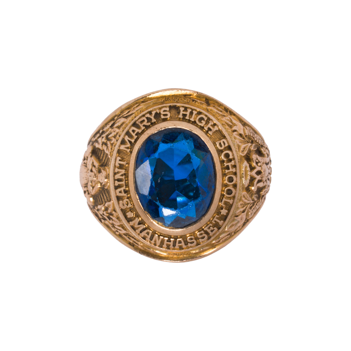 A glass and 10k gold class ring | Clars Auction Gallery