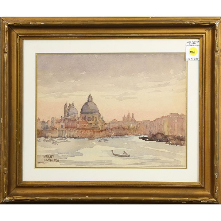 Watercolor, Hubert John Langton, Venice