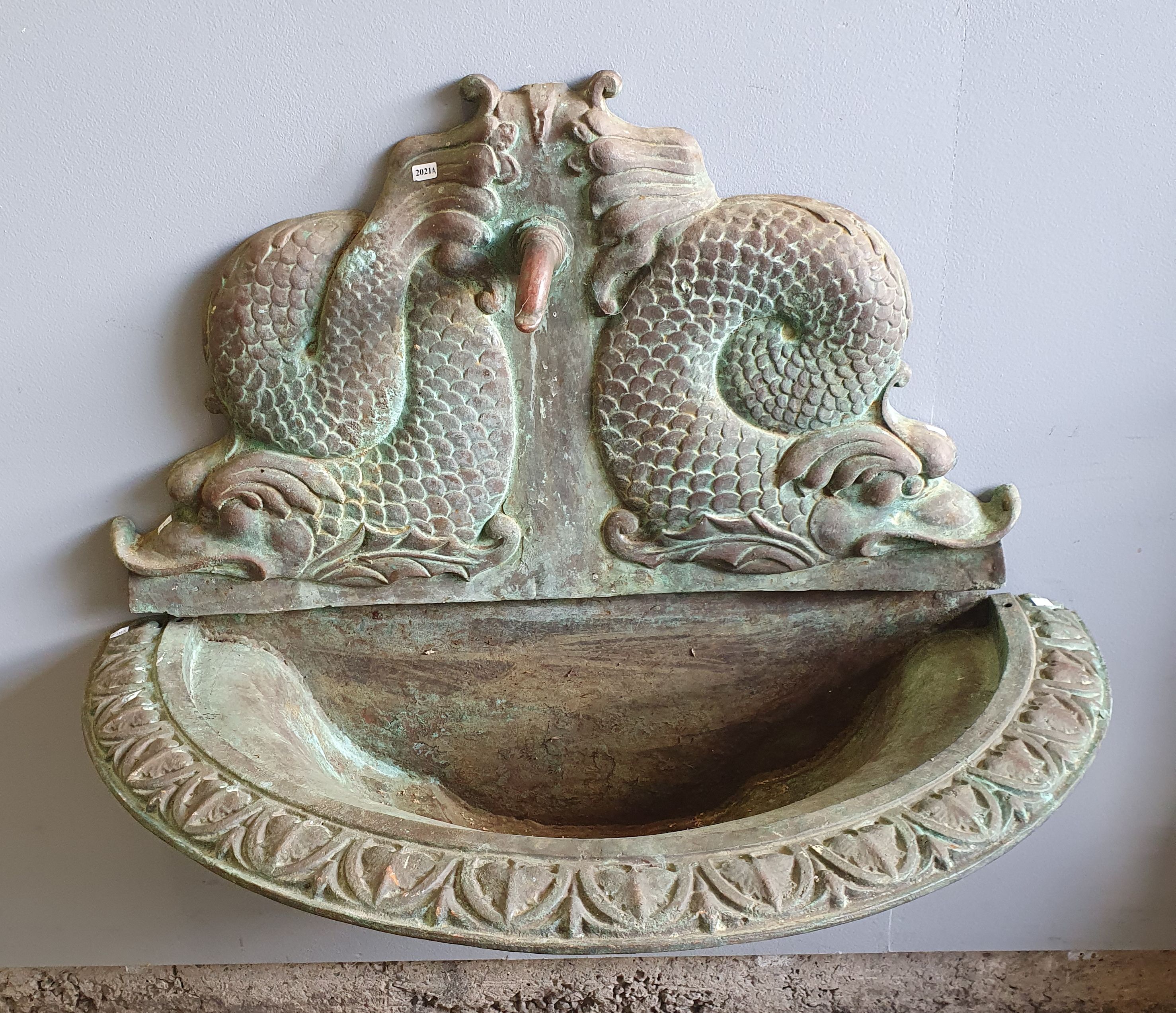 A Large Mid-Century Bronze Fountain
