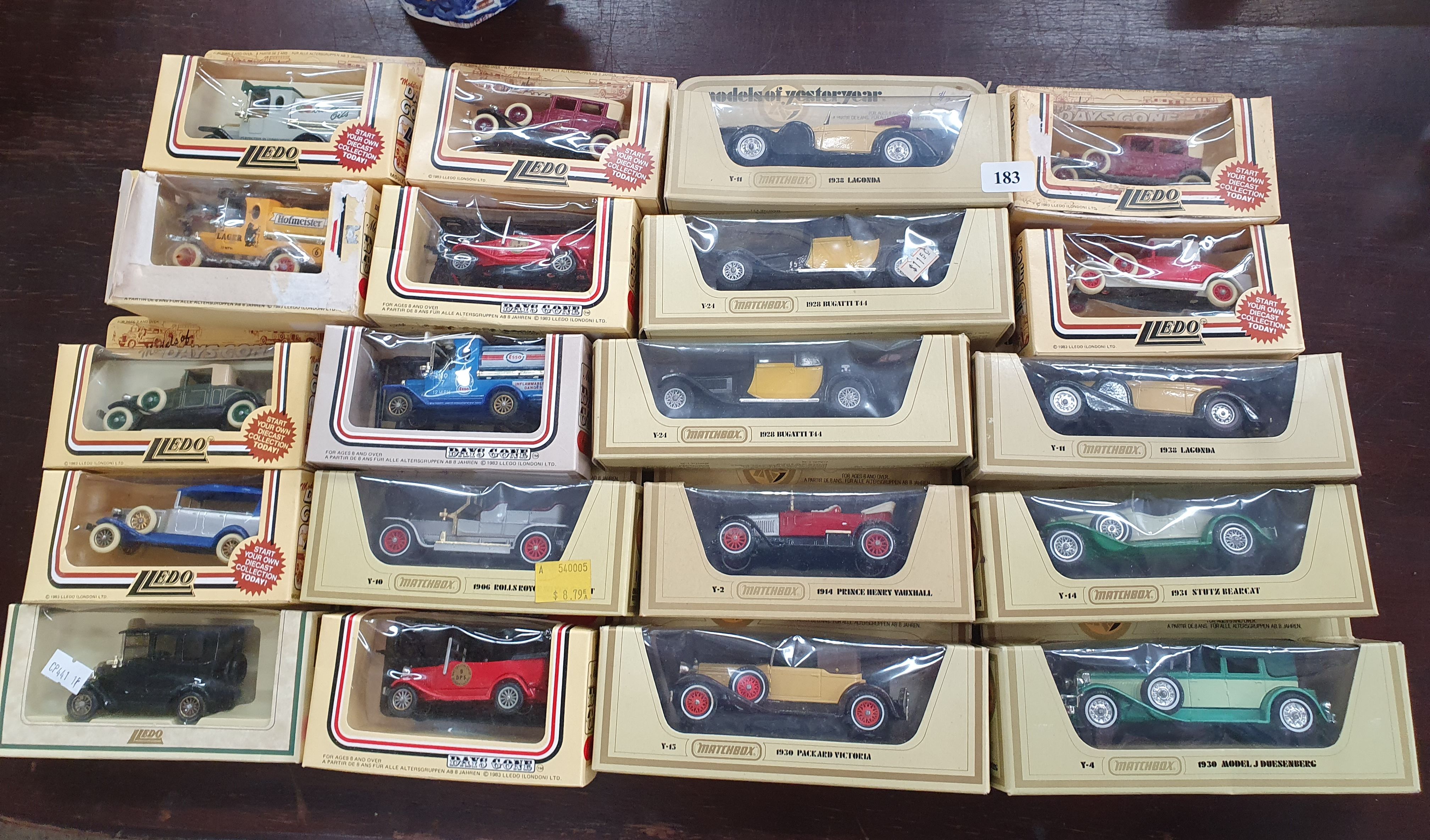 183 · 20 DIE-CAST MODEL CLASSIC CARS AND VANS