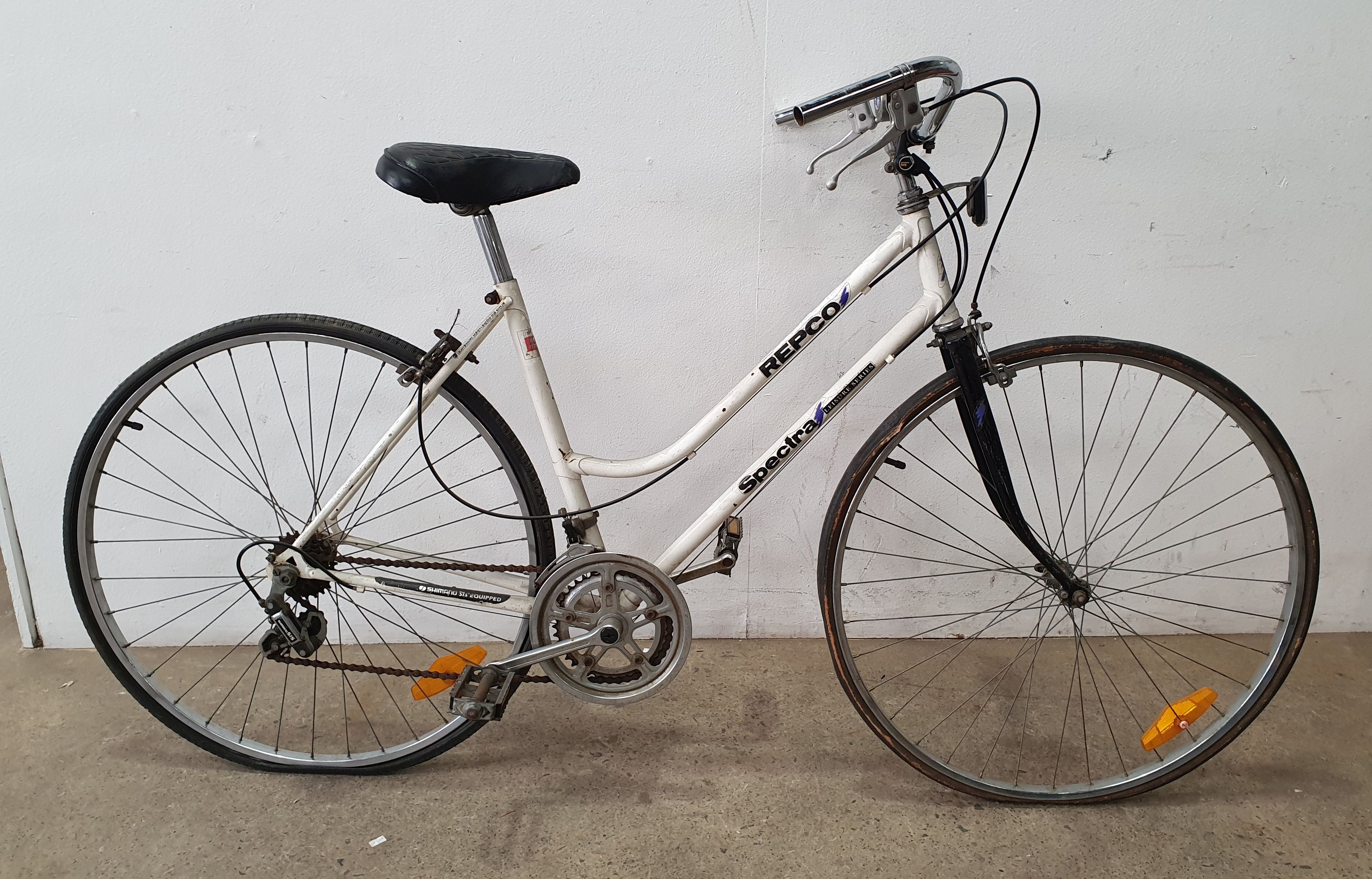 A White Repco Bike