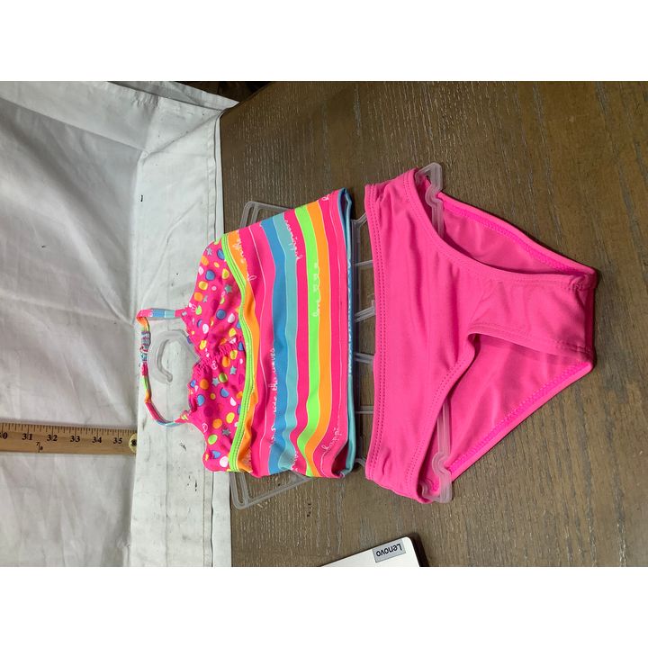 Candy Girl Swim 2pc Little Girls Swimsuit Sixe XS(4/5)