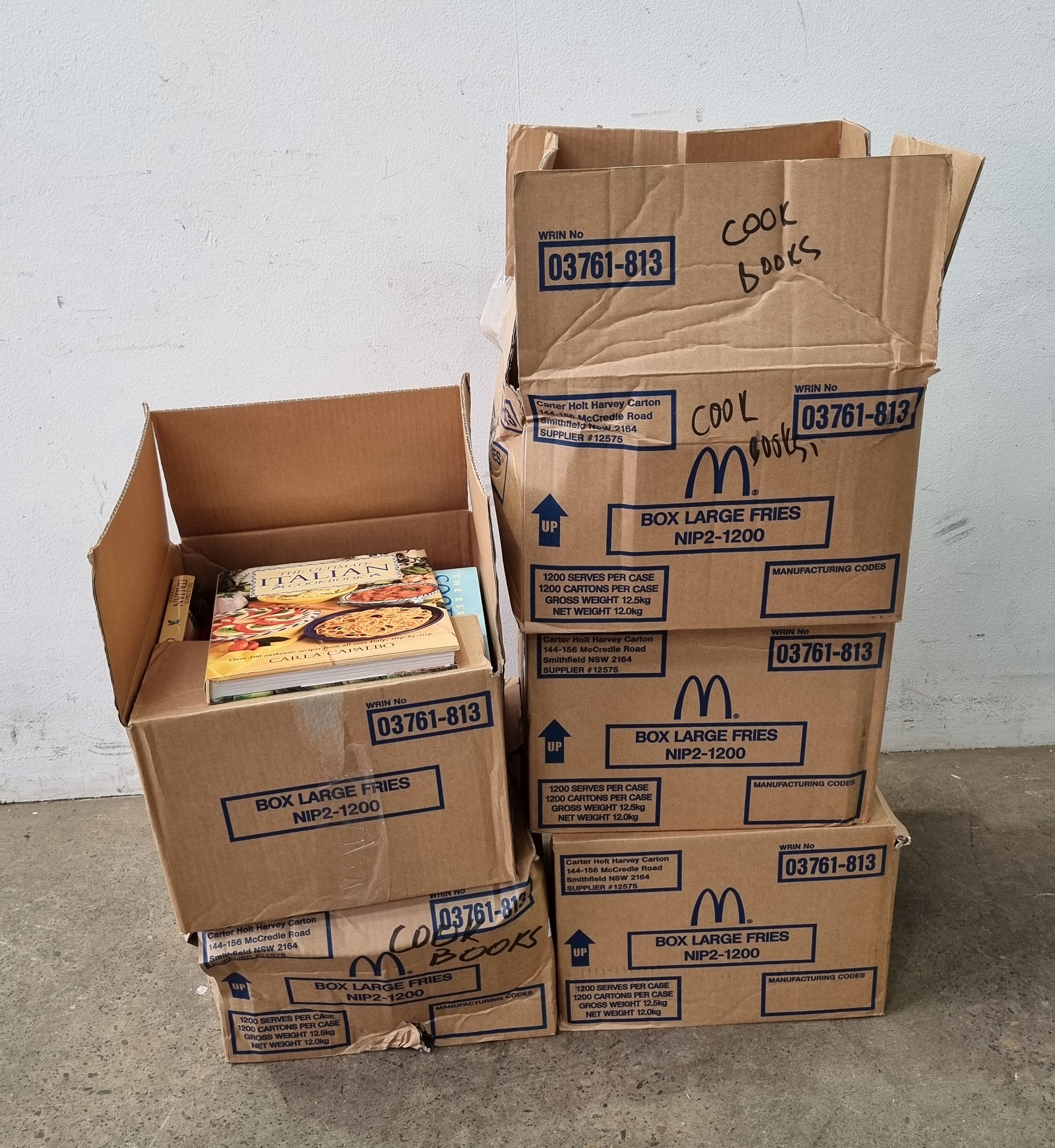 A Large Group Of Cook Books