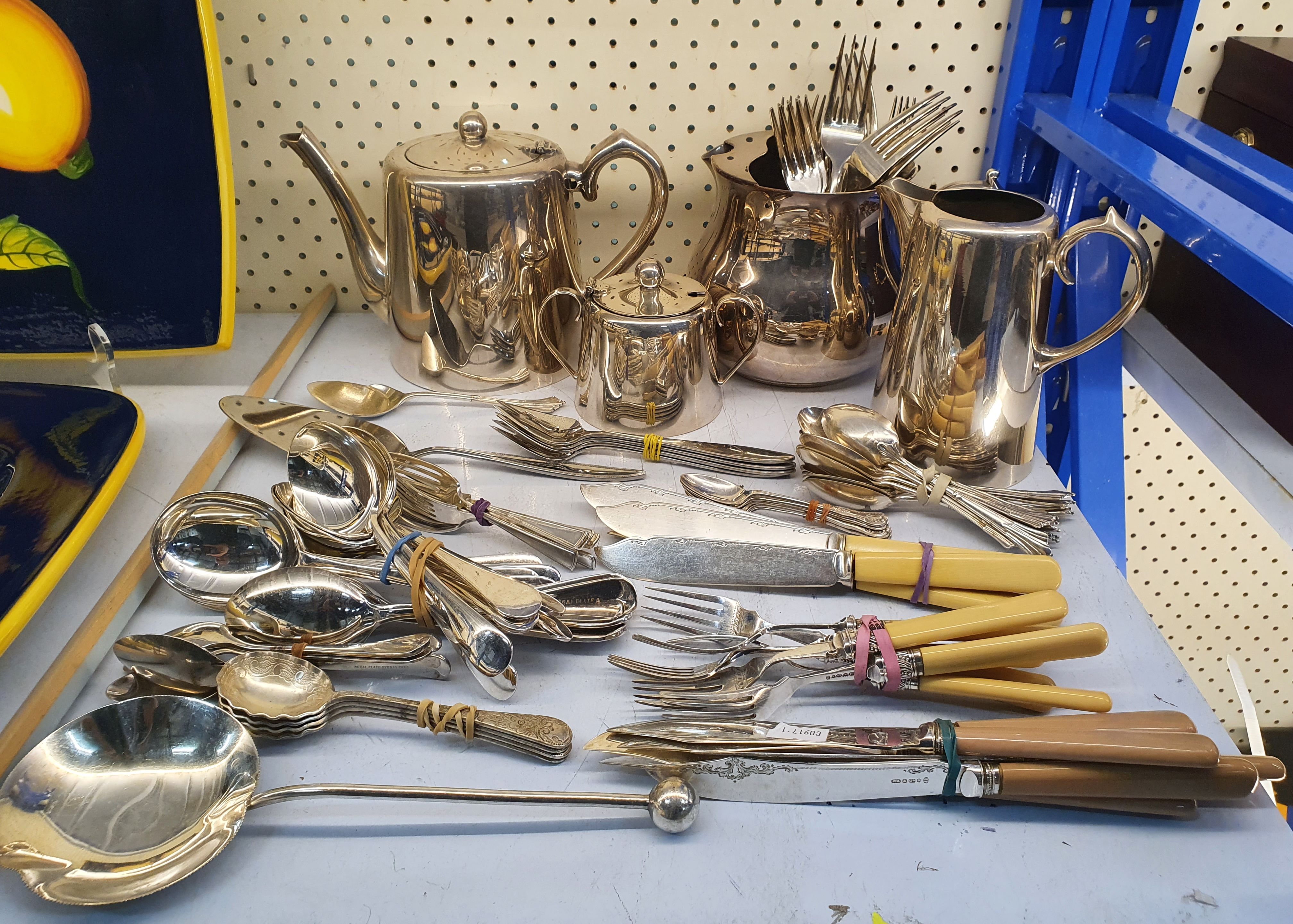69 · A GROUP OF SILVERPLATED WARES
