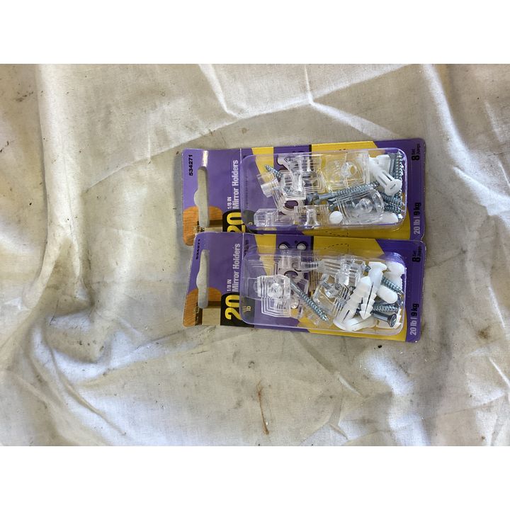 (2) Ook 20lb (1/8'') Mirror Holders (8pc Set)