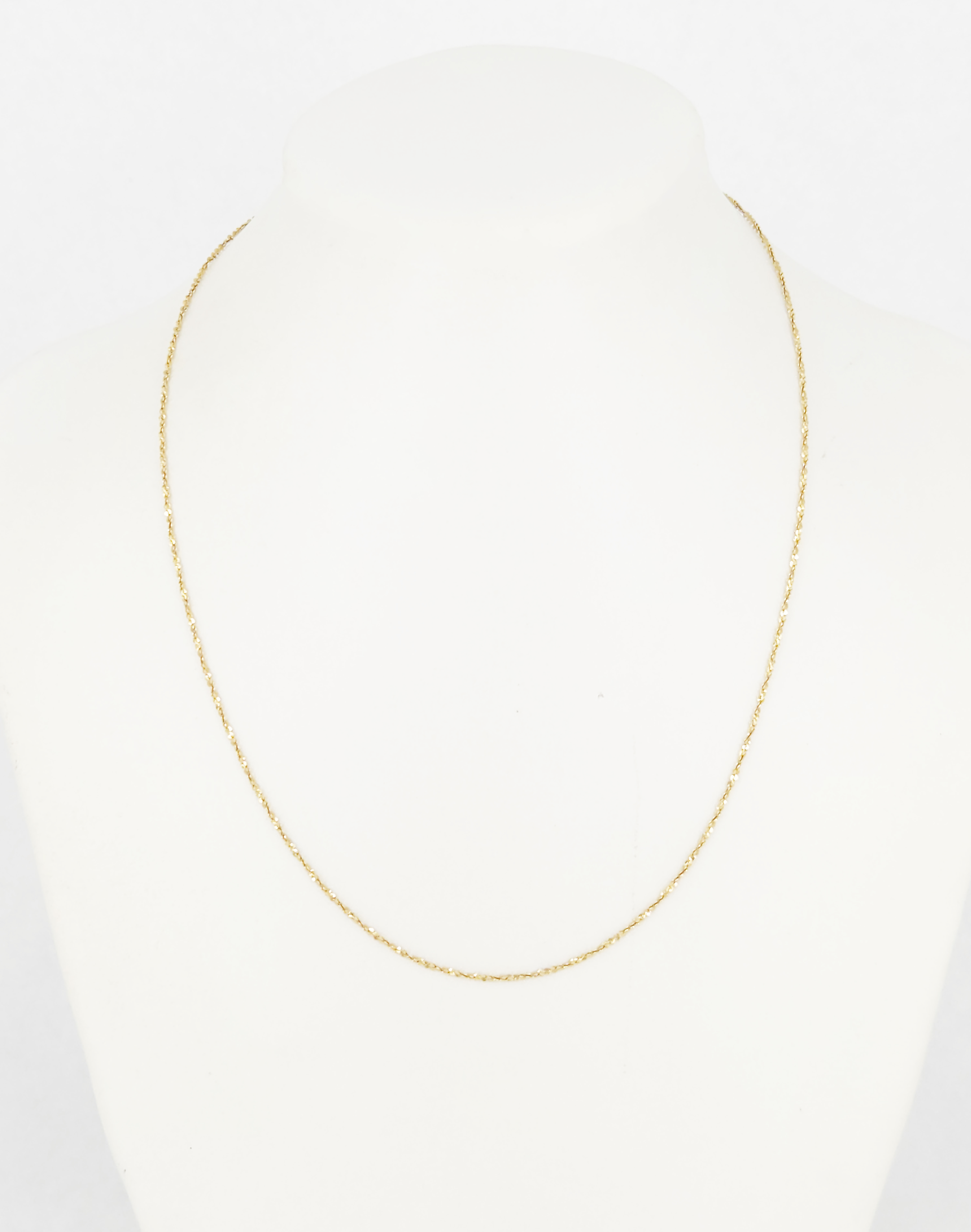 164 · AN 18ct GOLD TINSEL LINK CHAIN