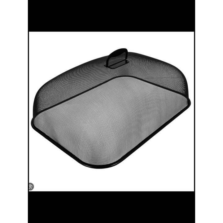 Metal Dome Food Covering Black Mesh