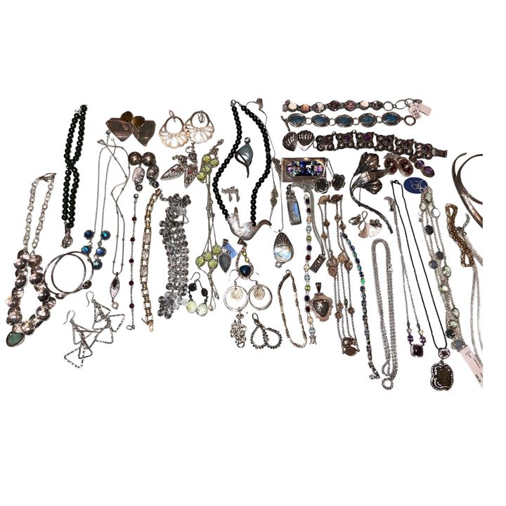 Mostly Sterling Silver Vintage Jewelry Collection Mexican Sterling, Amethyst, Etc. RALPH LAUREN