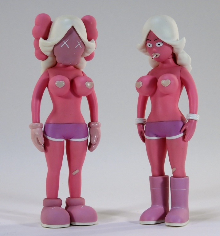 KAWS X Todd James REAS Twins Pink | Bruneau and Co.