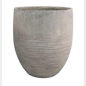 Southern Patio 17 in. Jennings Large Gray Plastic Planter (17 in. W x 19 in. L) With Drainage Hole - LL1
