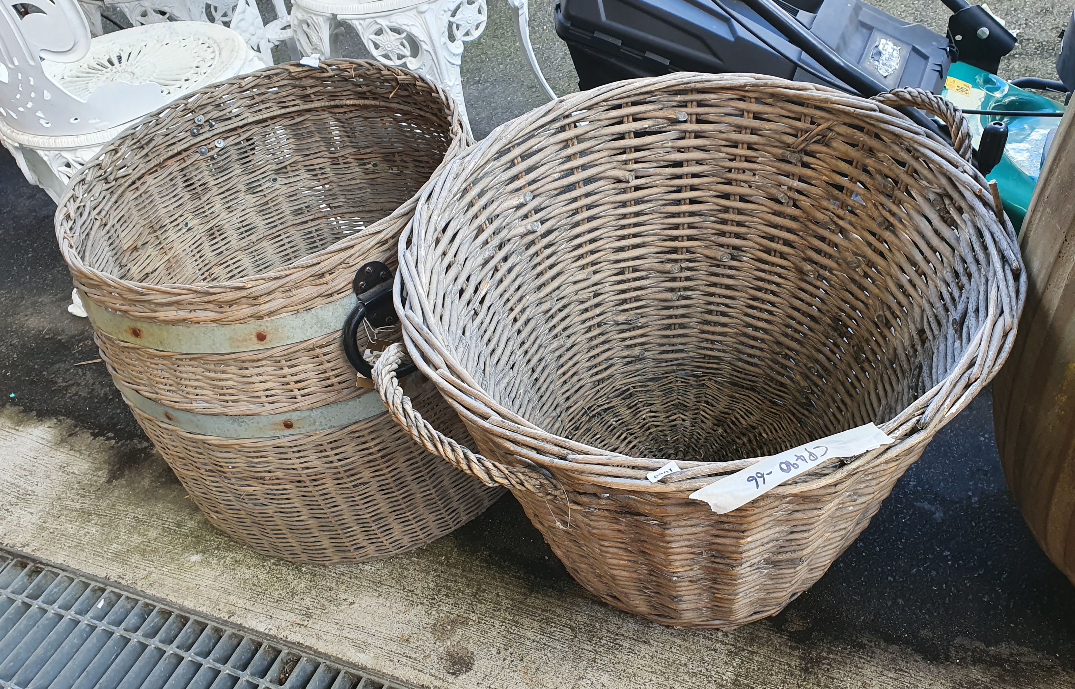 Two Cane Baskets 40cm X 60cm