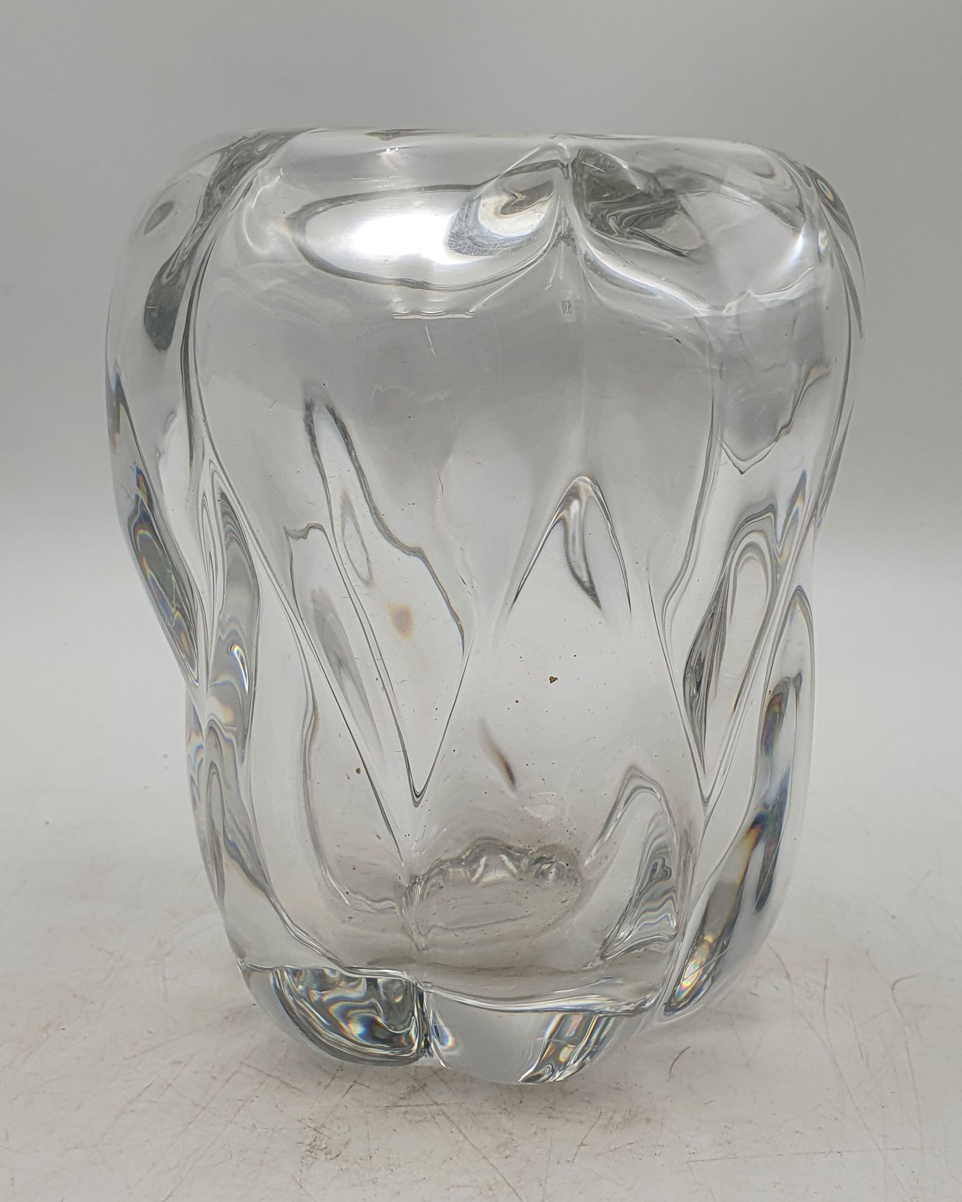 530 · A VAL ST LAMBERT CLEAR GLASS VASE