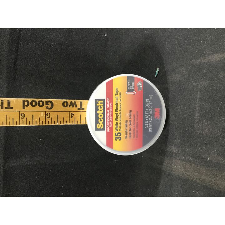 Scotch Professional Grade 35 White Vinyl Electrical Tape, 3/4"x66'