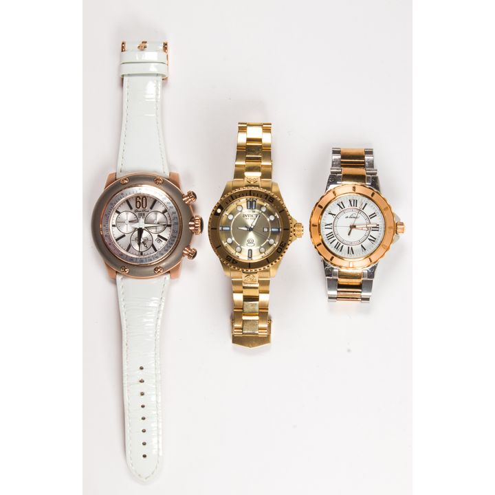 A group of three watches