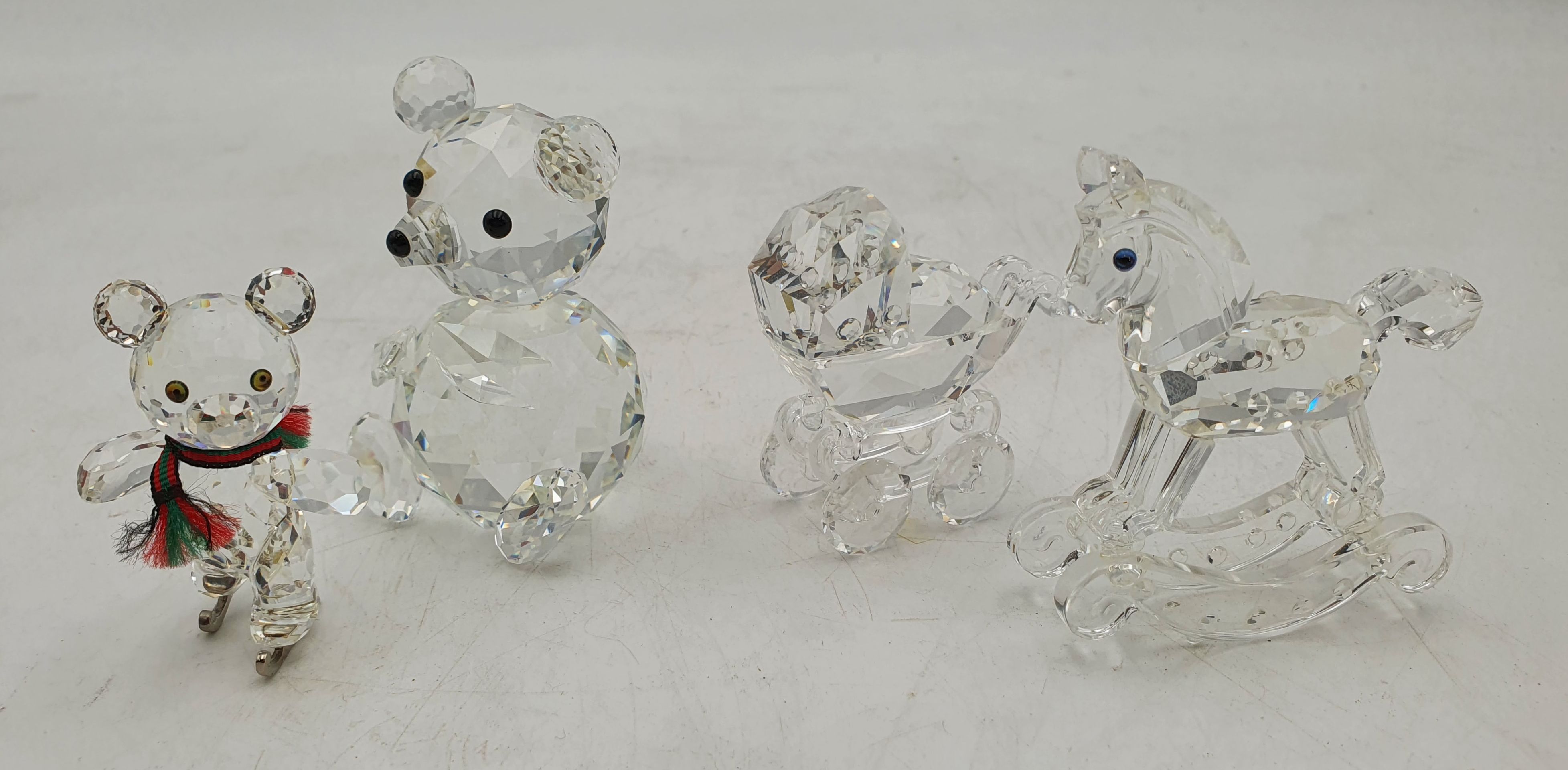 Four Swarovski Crystal Figures