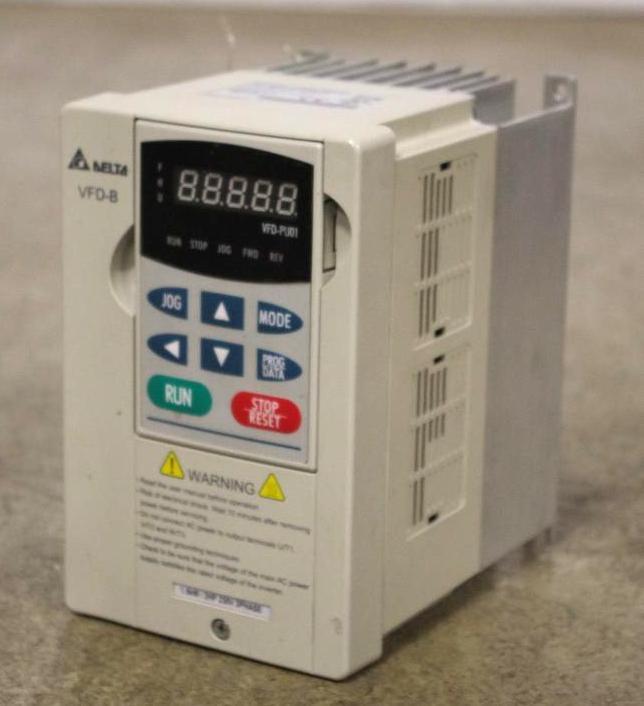DELTA Inverter, 230V 3PH Input, 230V 3PH Output, Program Ready, M/N ...