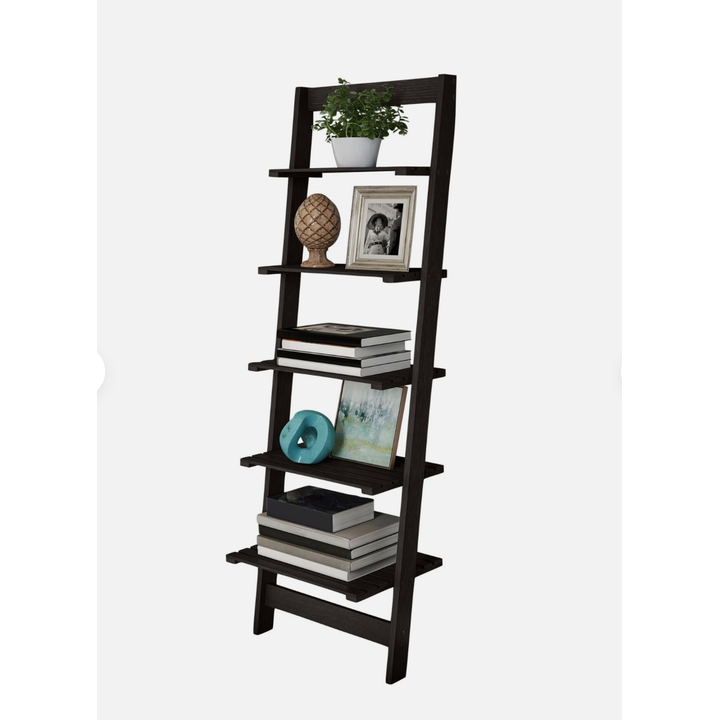 Lavish Home 5 Tier Skinny Ladder Bookshelf