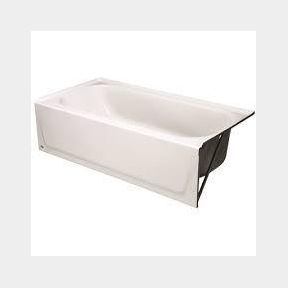 Bootz IndustriesMaui Plus 60 in. Right Drain Rectangular Alcove Soaking Bathtub in White SIDE I30