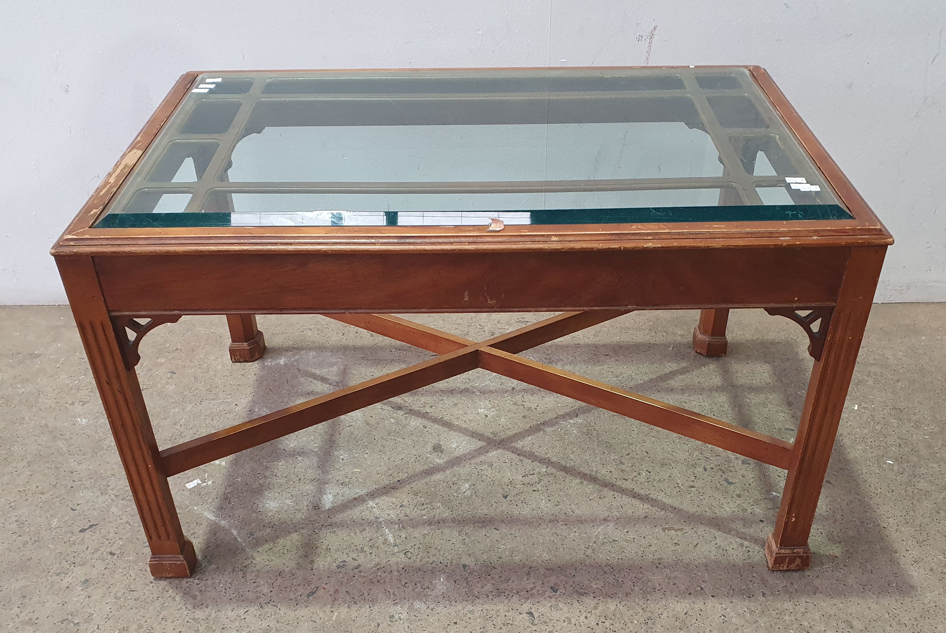 A Glass Top Coffee Table