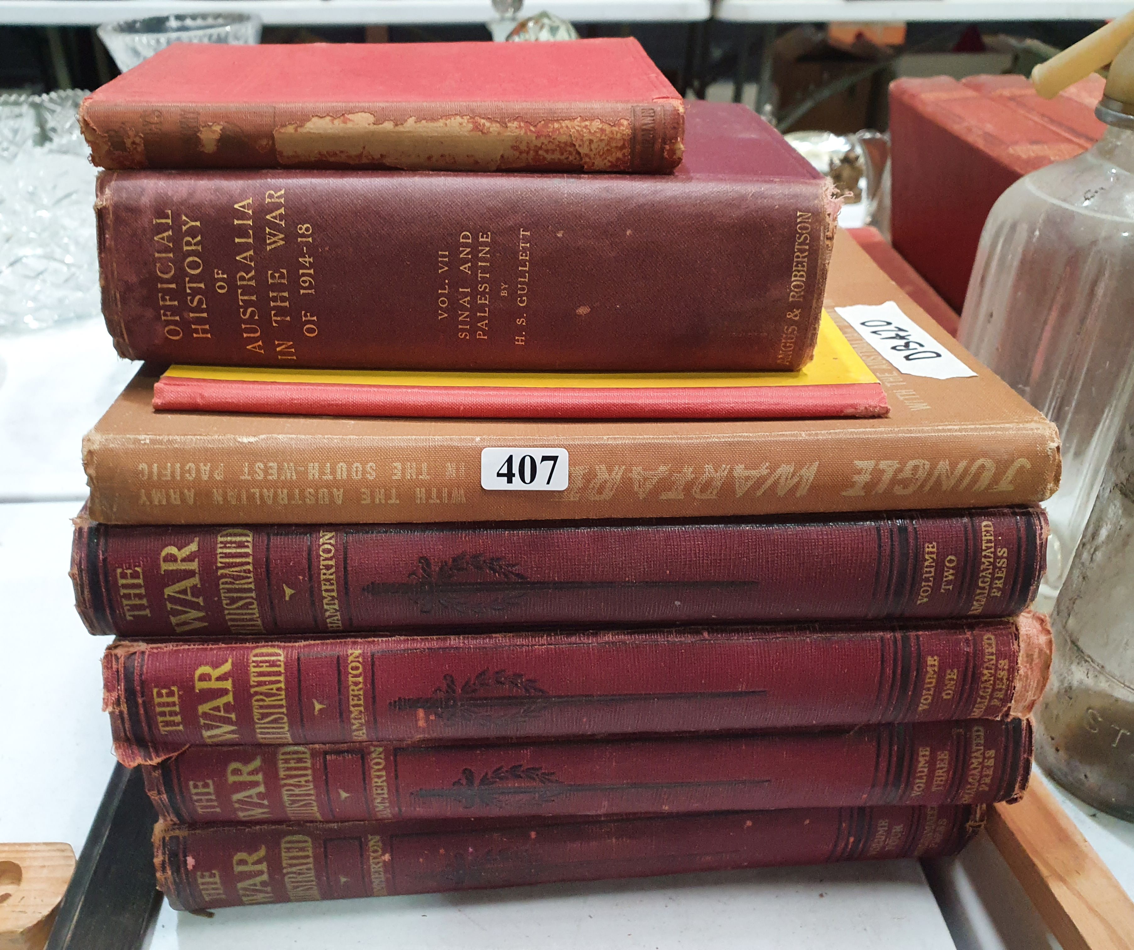 407 · EIGHT VARIOUS WAR RELATED VOLUMES