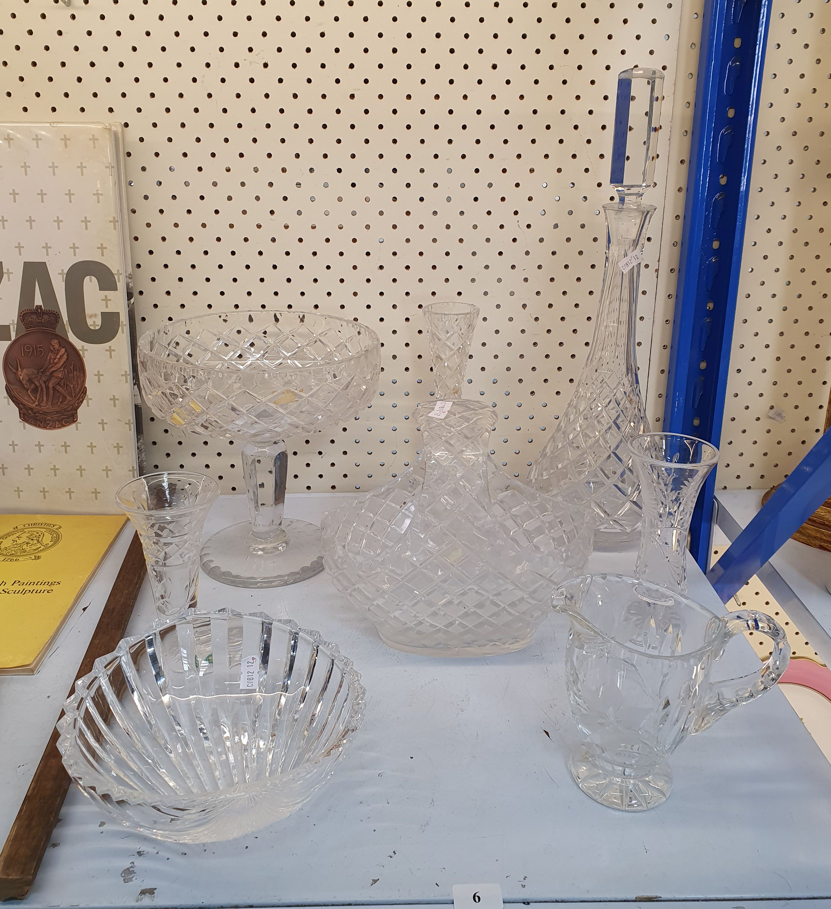 6 · A GROUP OF CRYSTAL WARE