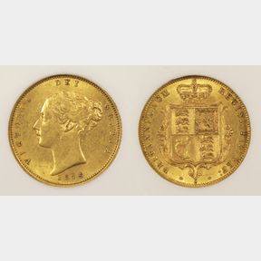 HALF SOVEREIGN 1875S, S3862B, Third Young Head, light wear to hair and…