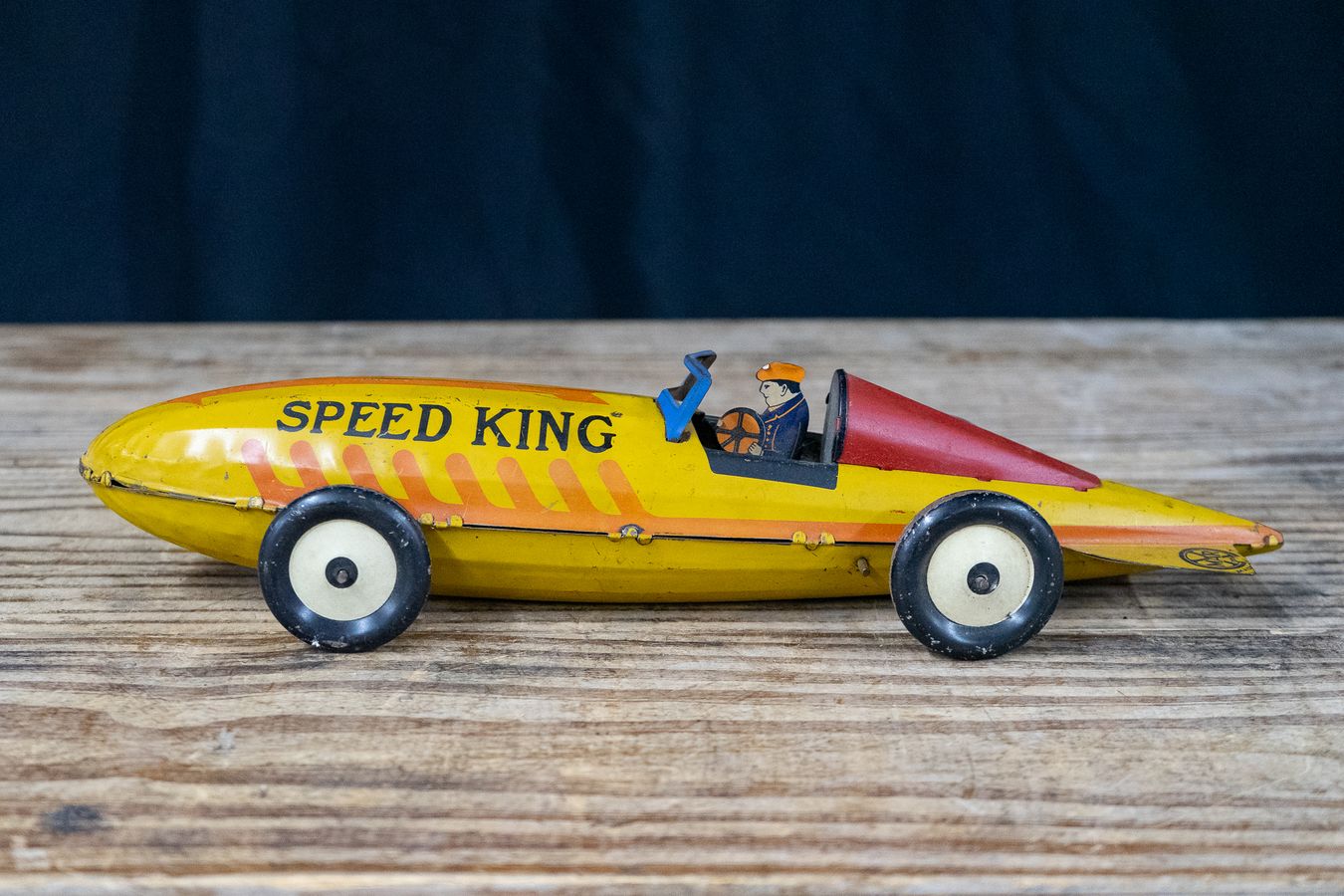 Speed King Racing Pan Marx Speed King Tin Windup Race Car | Harritt Group, Inc