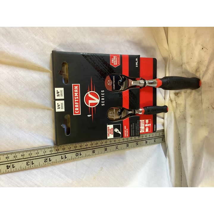 Craftsman 2pc 1/4'' Dr & 3/8'' Dr Comfort Grip Ratchets