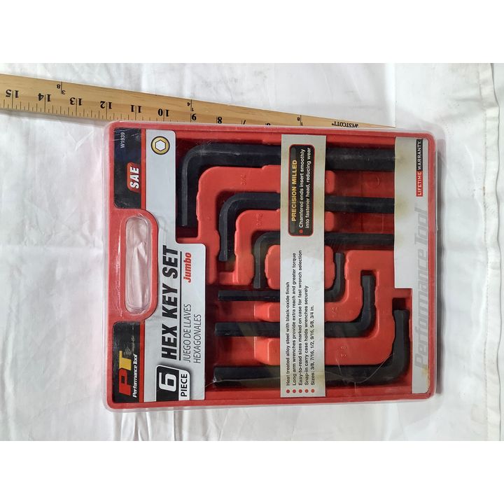 Performance Tool 6pc Hex Key Set Jumbo