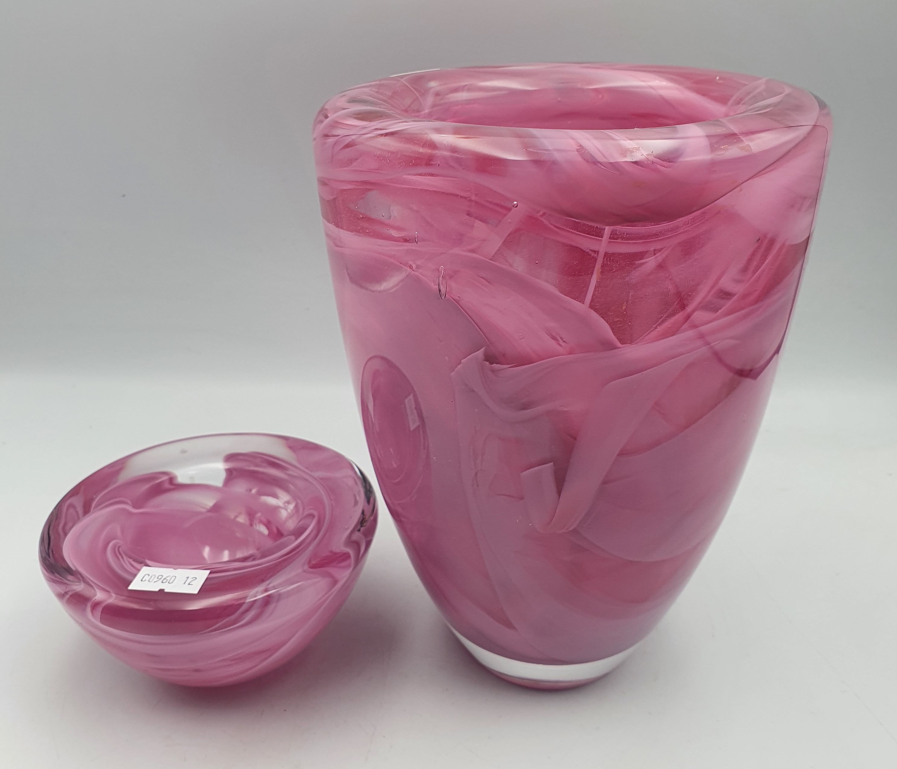 104 · A KOSTA BODA VASE AND VOTIVE BOWL