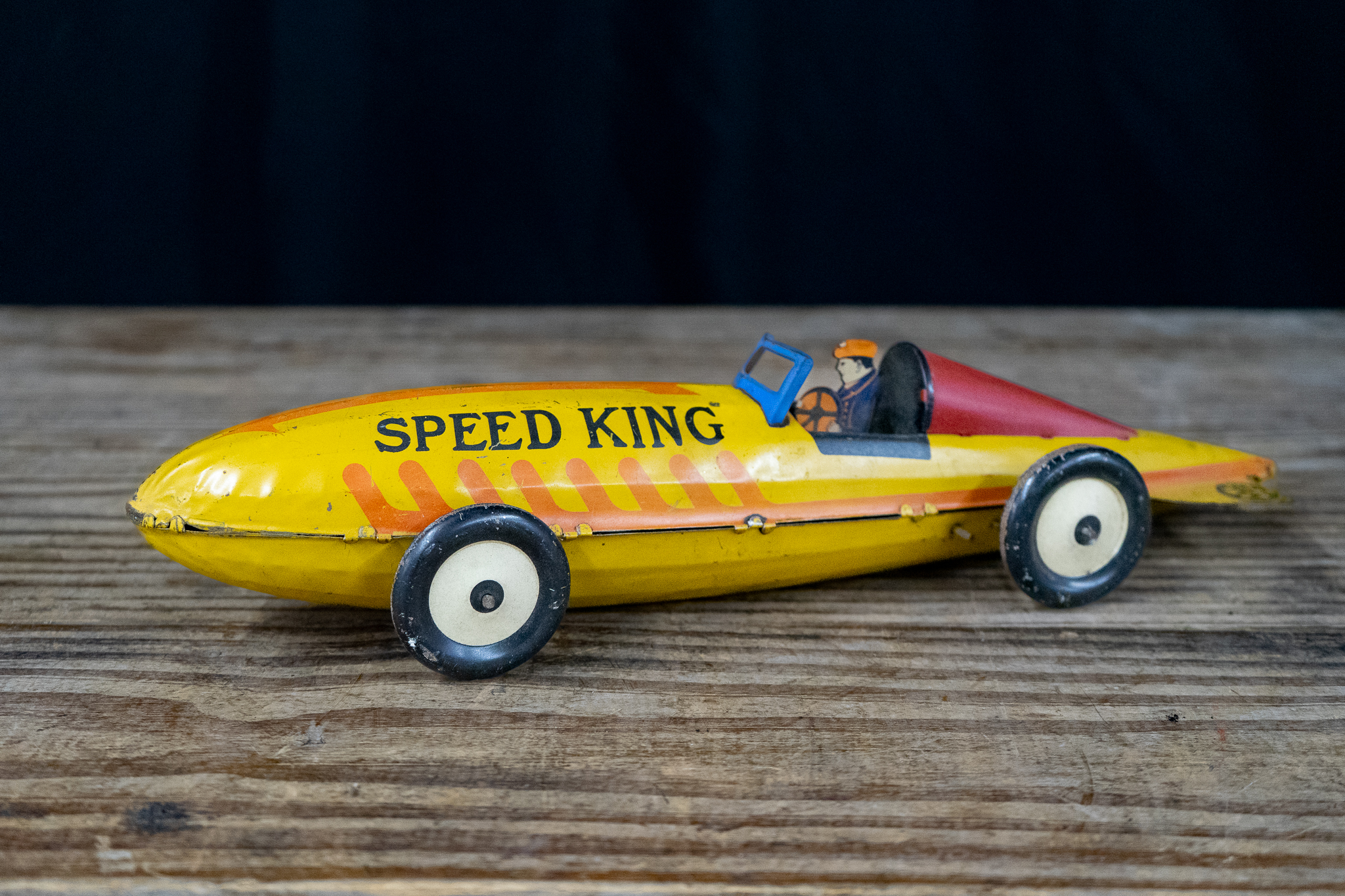 Marx Speed King Tin Windup Race Car | Harritt Group, Inc