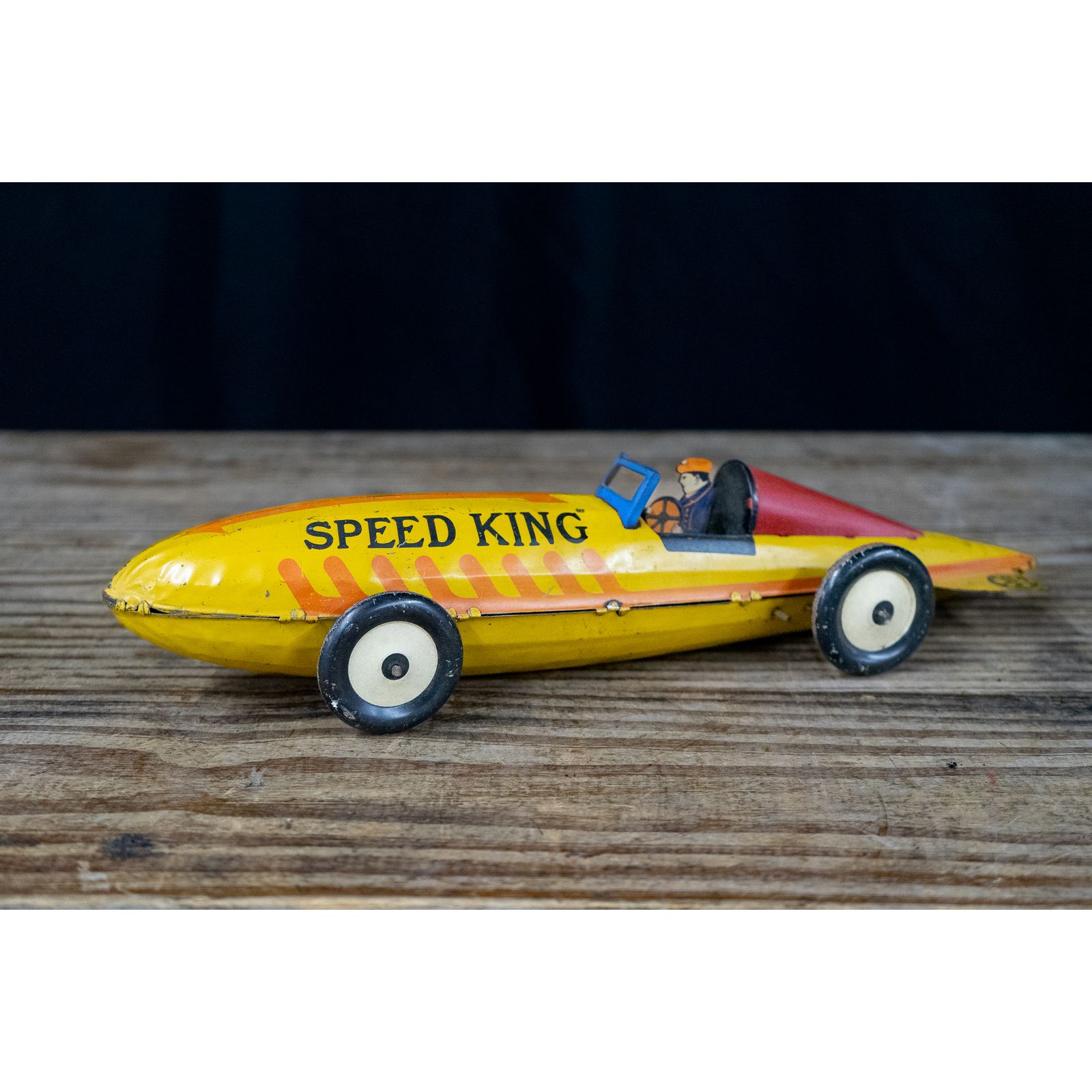 Speed King Racing Pan Marx Speed King Tin Windup Race Car | Harritt Group, Inc