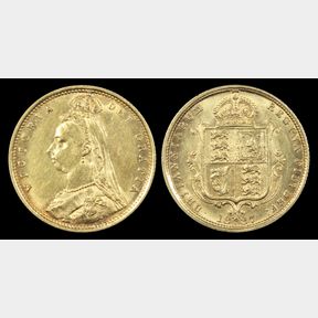 AUSTRALIA, HALF SOVEREIGN 1887S, S3871A, Close JEB. EF…