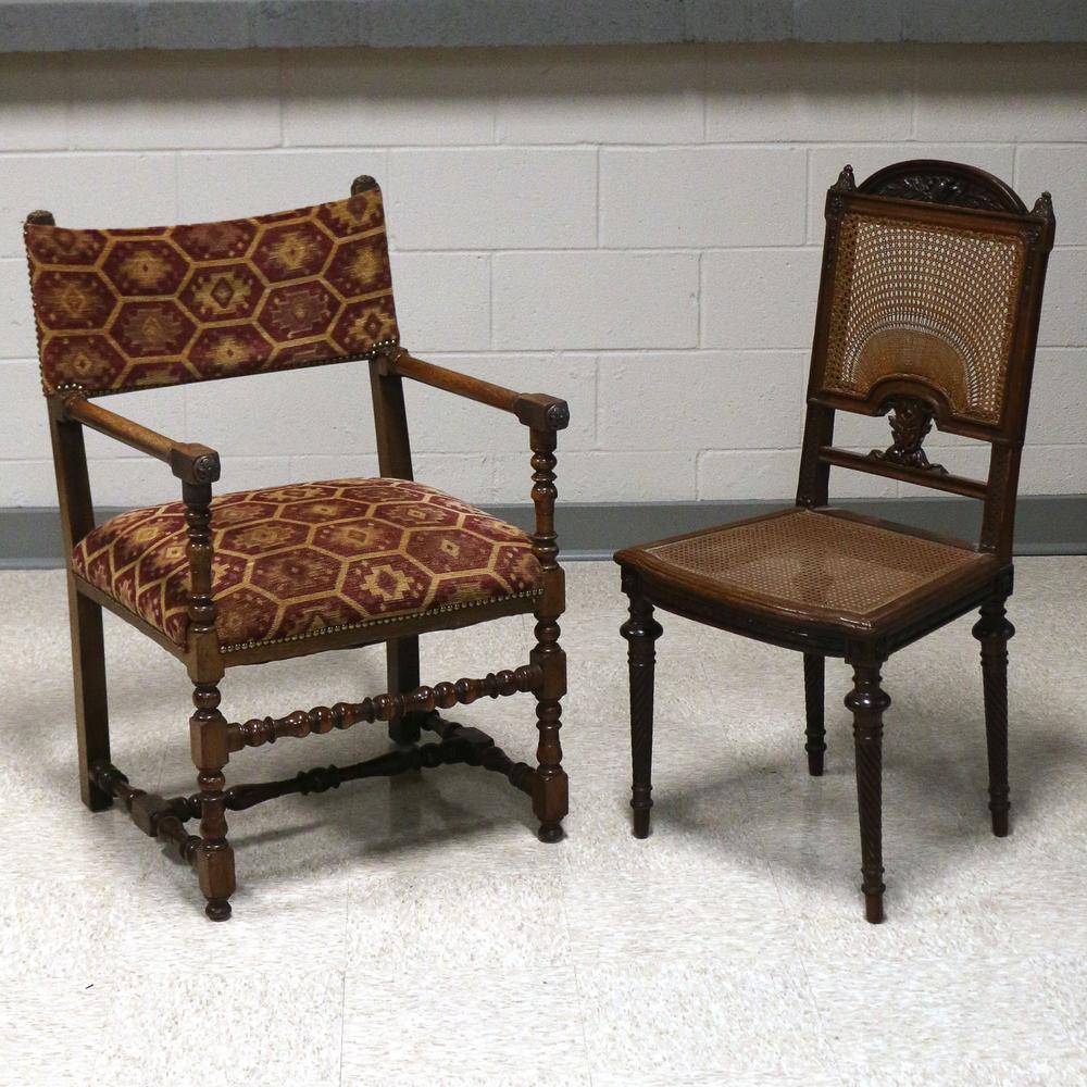 2pc Antique Renaissance Revival Chairs Lofty Marketplace