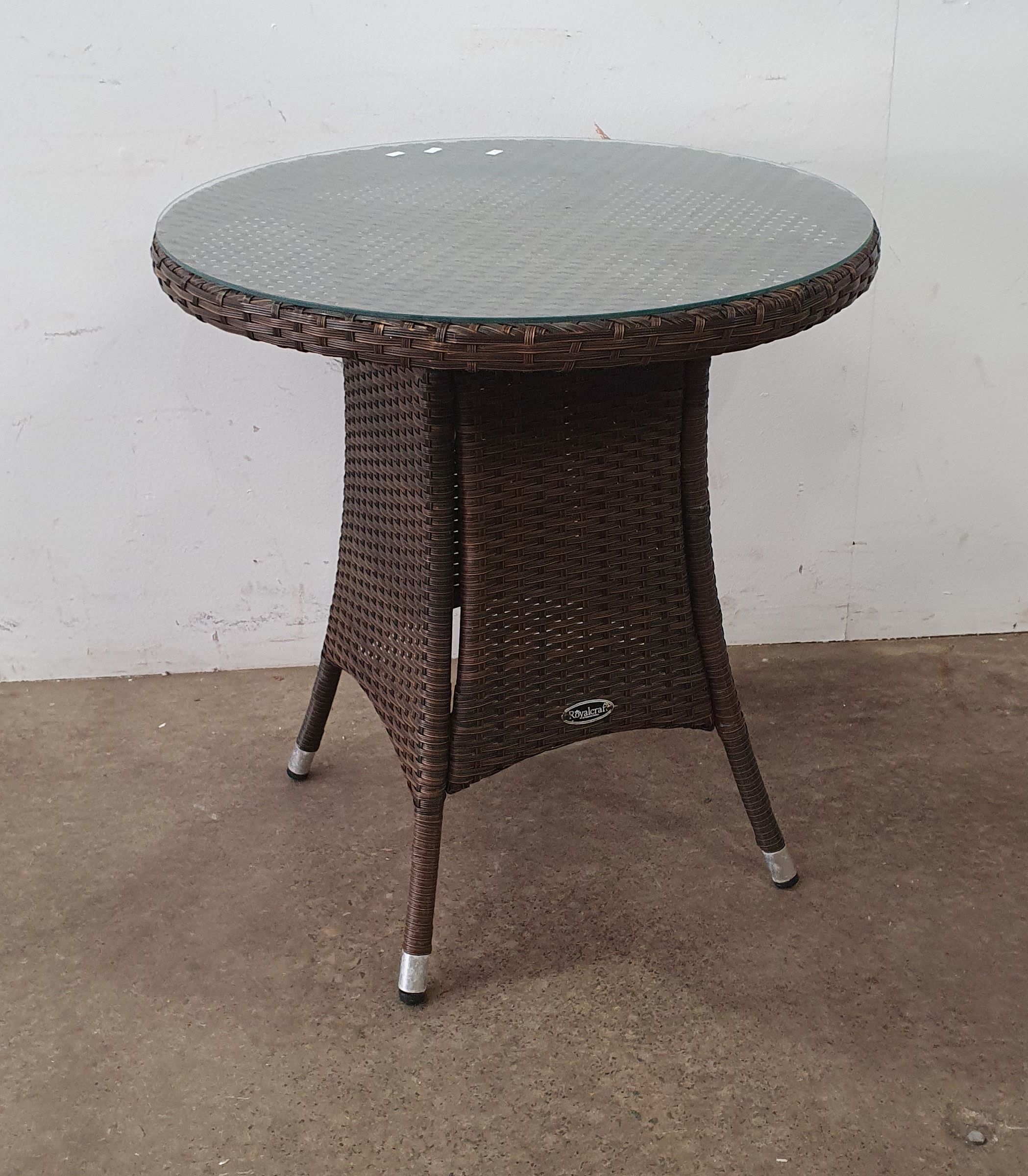A Faux Wicker Table