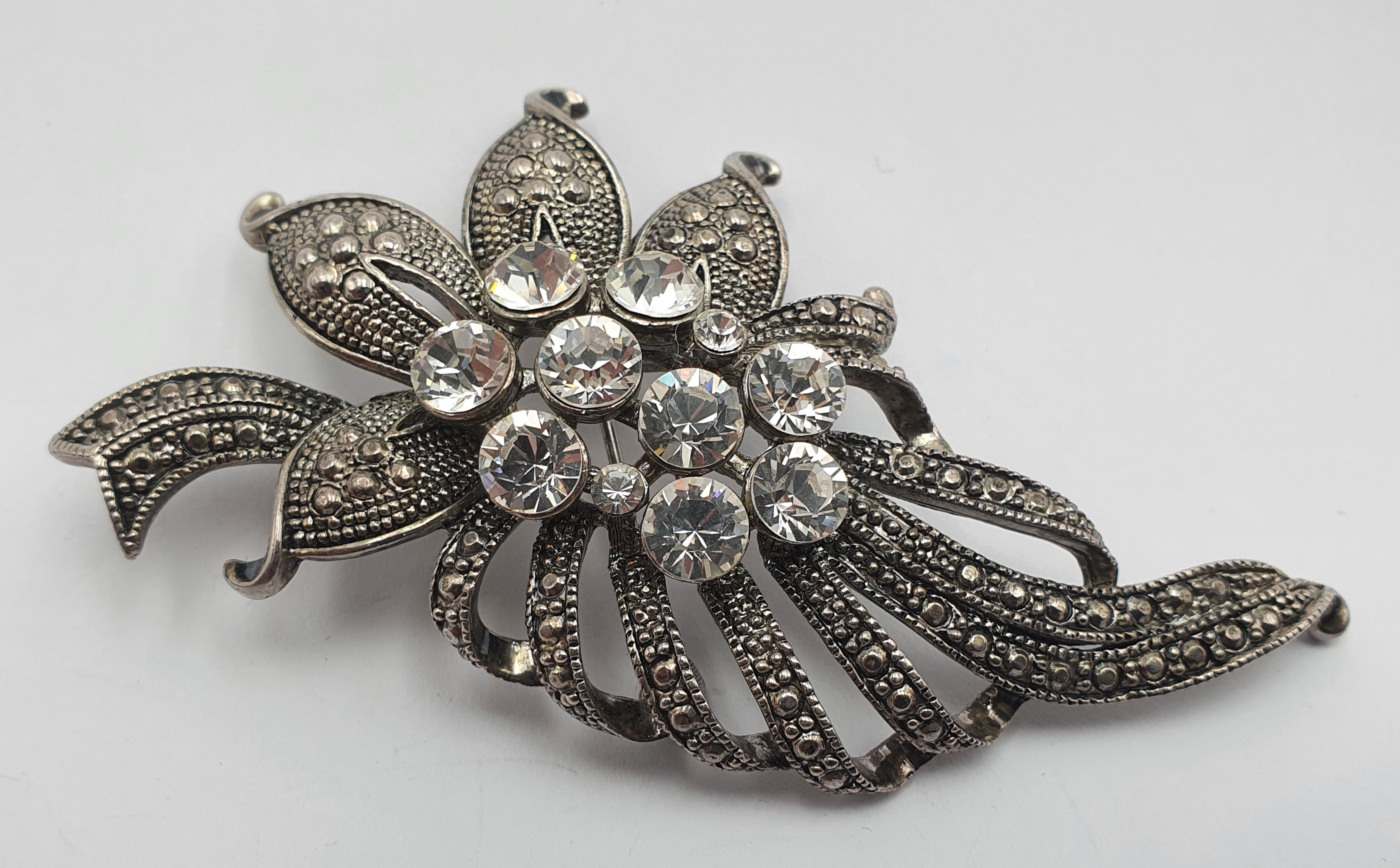 An Impressive Vintage Marcasite Brooch
