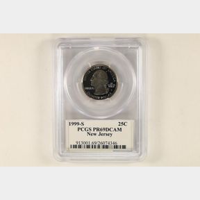 1999-S NEW JERSEY QUARTER PCGS PR69 DCAM