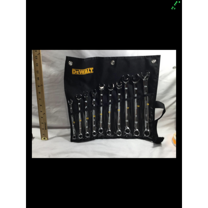 DeWalt 10pc MM Combination Wrenches w/Carrying Roll up Bag