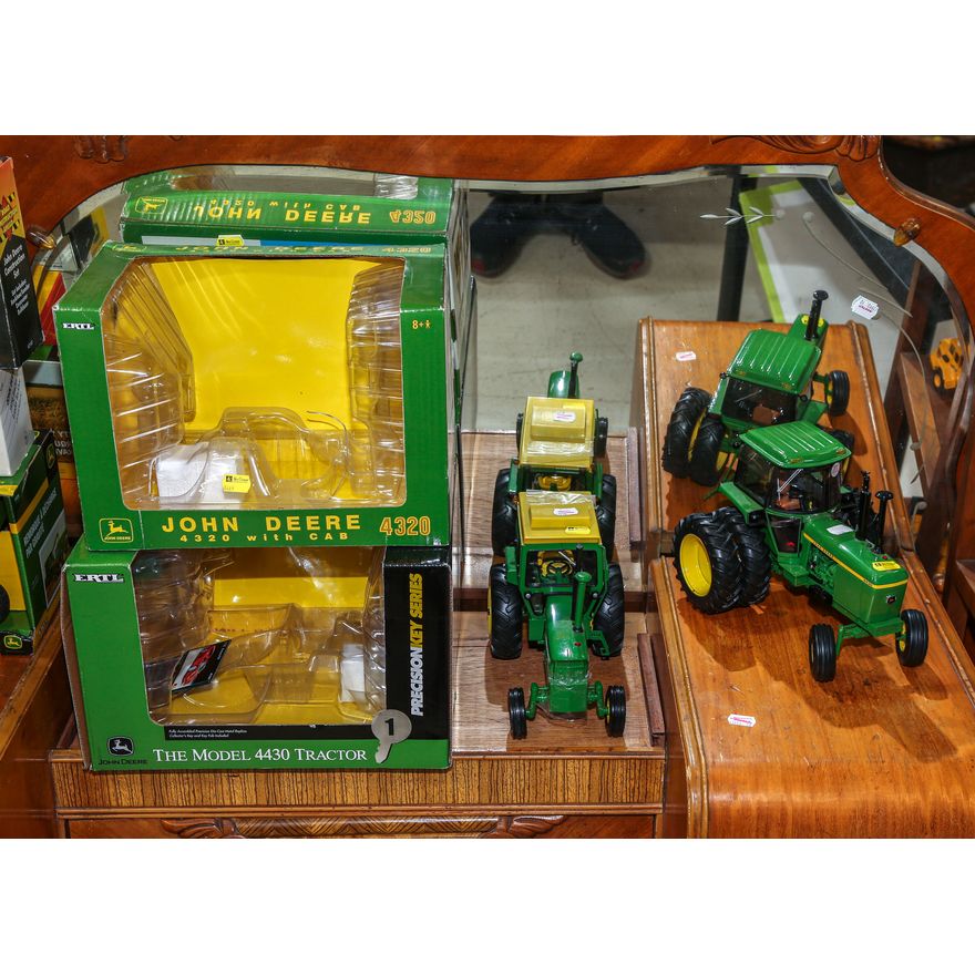 Two 1:16 Scale John Deere Tractors