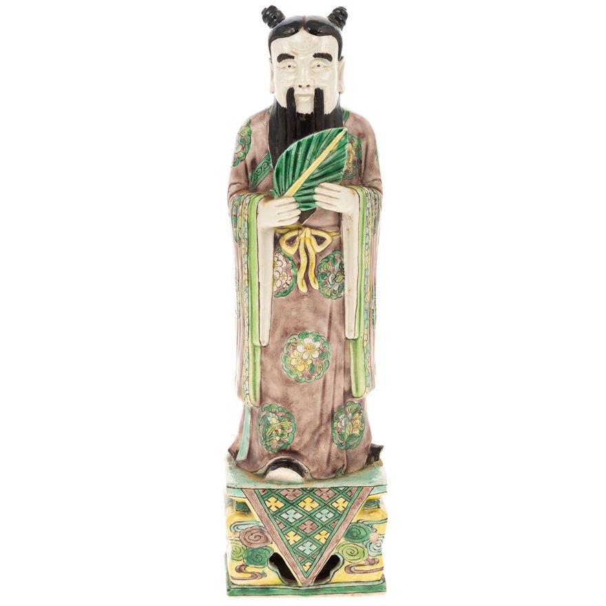 Chinese Export Famille Verte Porcelain Figure