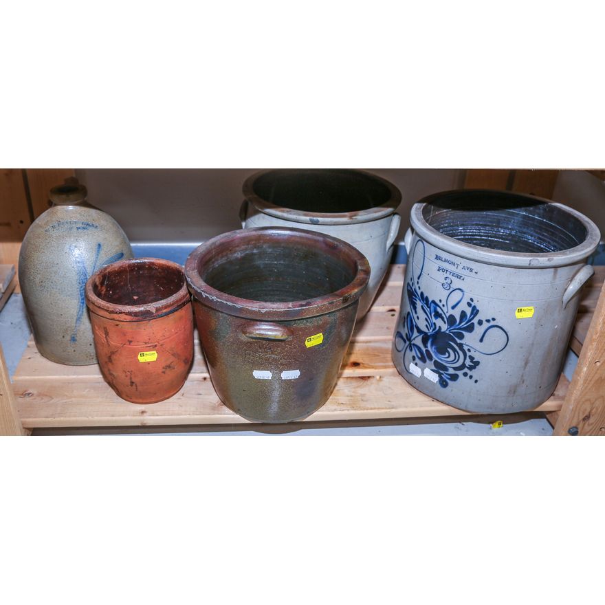 Assorted Stoneware Crocks
