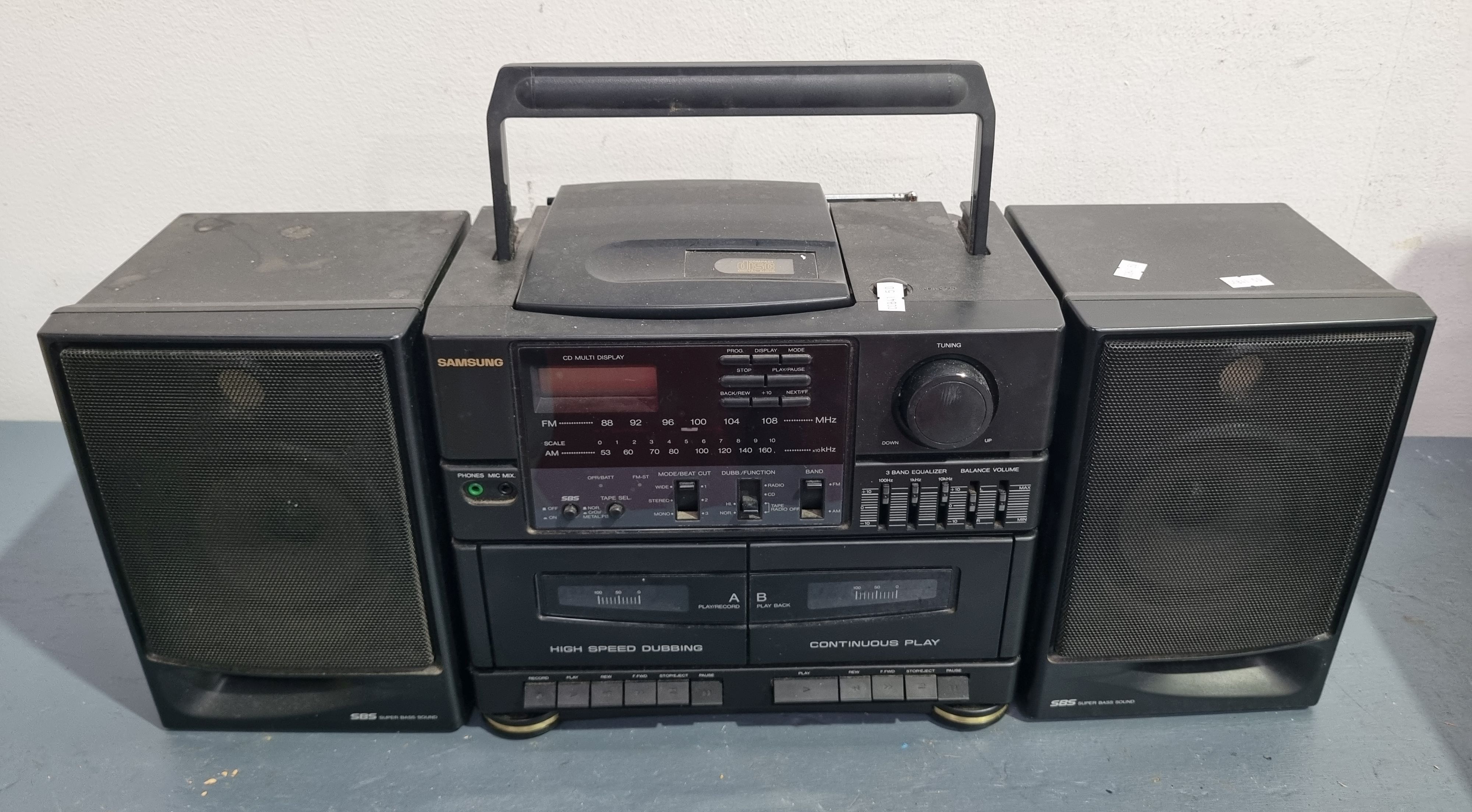 A Samsung Boombox