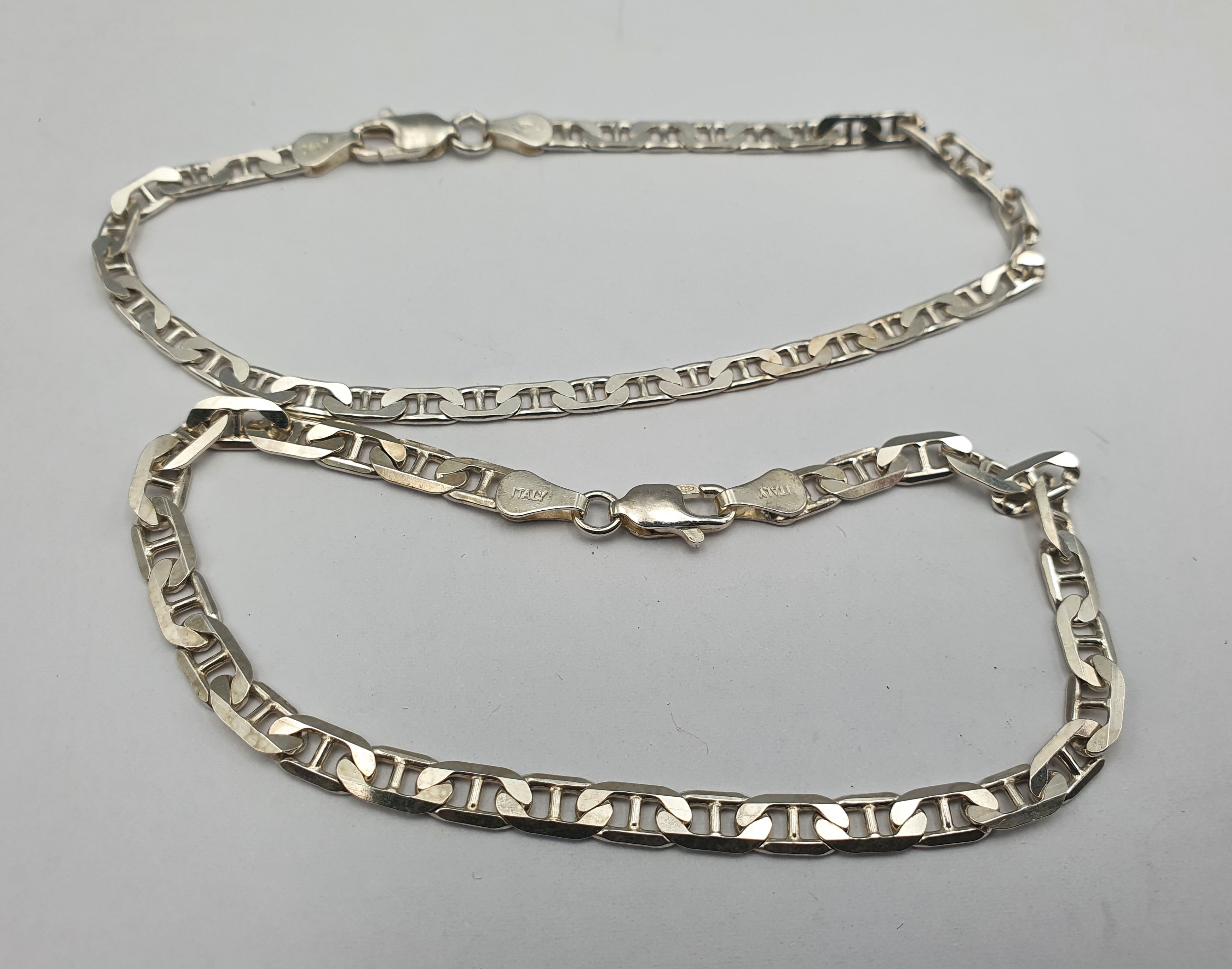 273 · TWO ITALIAN SILVER BRACELETS