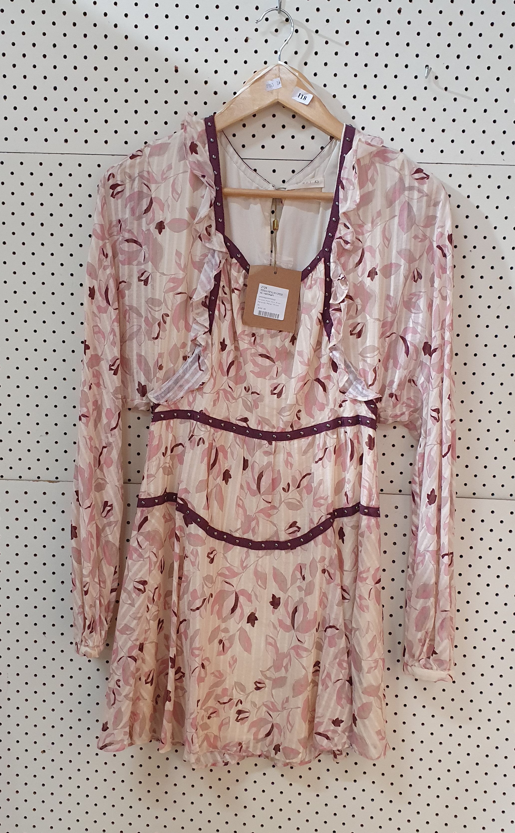 118 · A STEVIE MAY 'PERSIAN PETAL' MINI DRESS SIZE XS