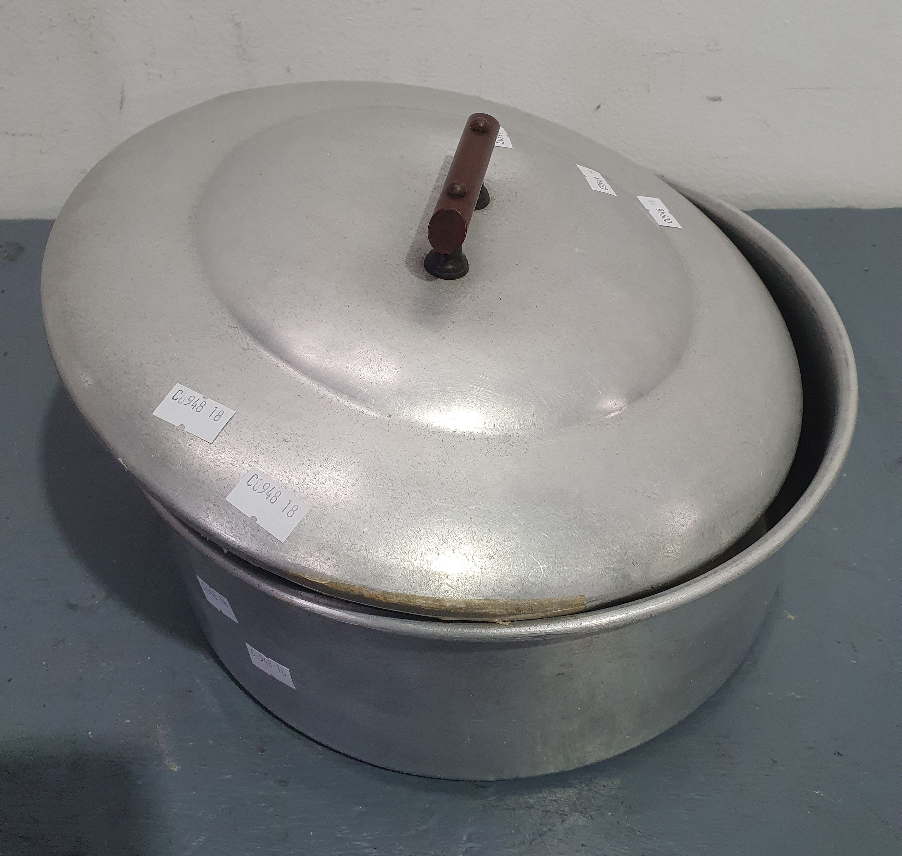 1280 · TWO VARIOUS METAL SAUCEPANS