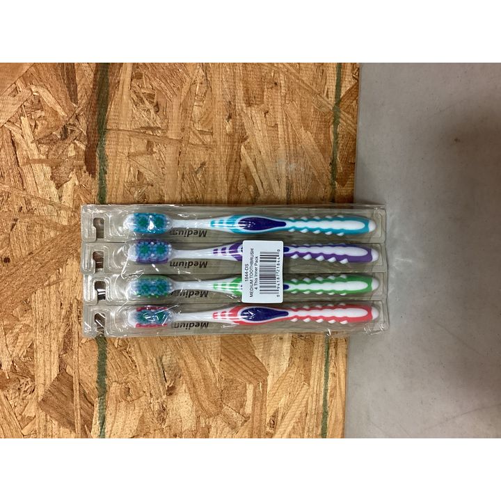 4 Pk. Medium Bristle Toothbrushes
