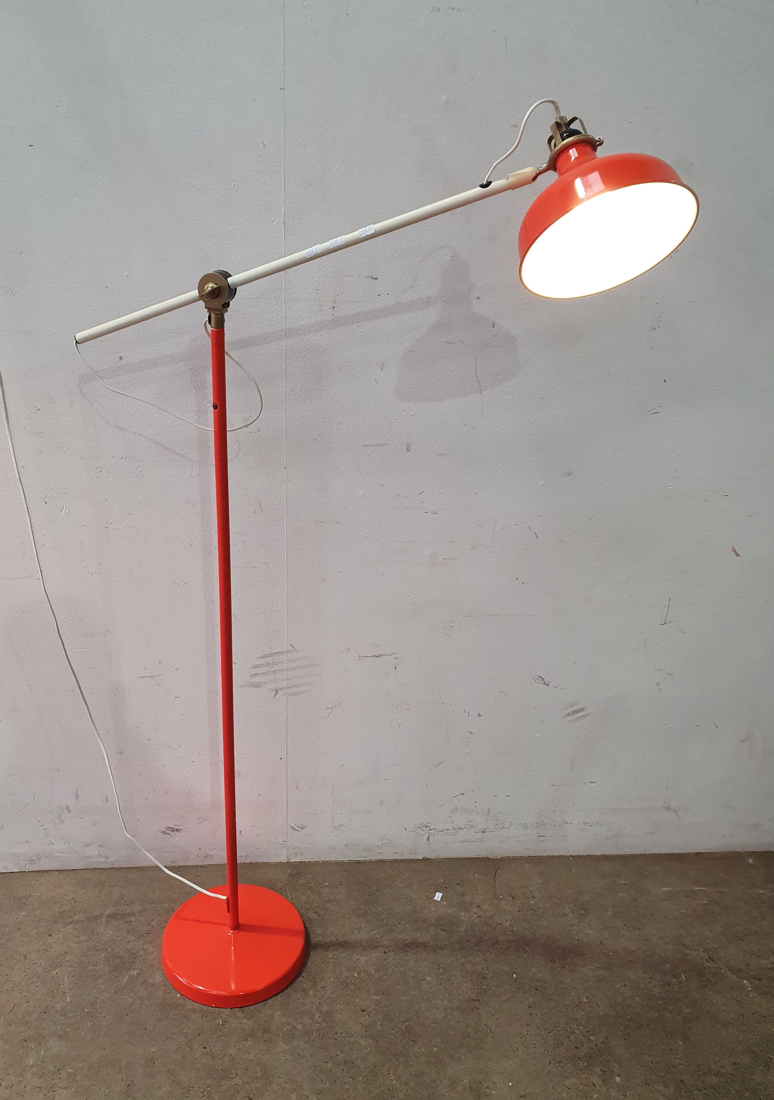 A Painted Standard Lamp