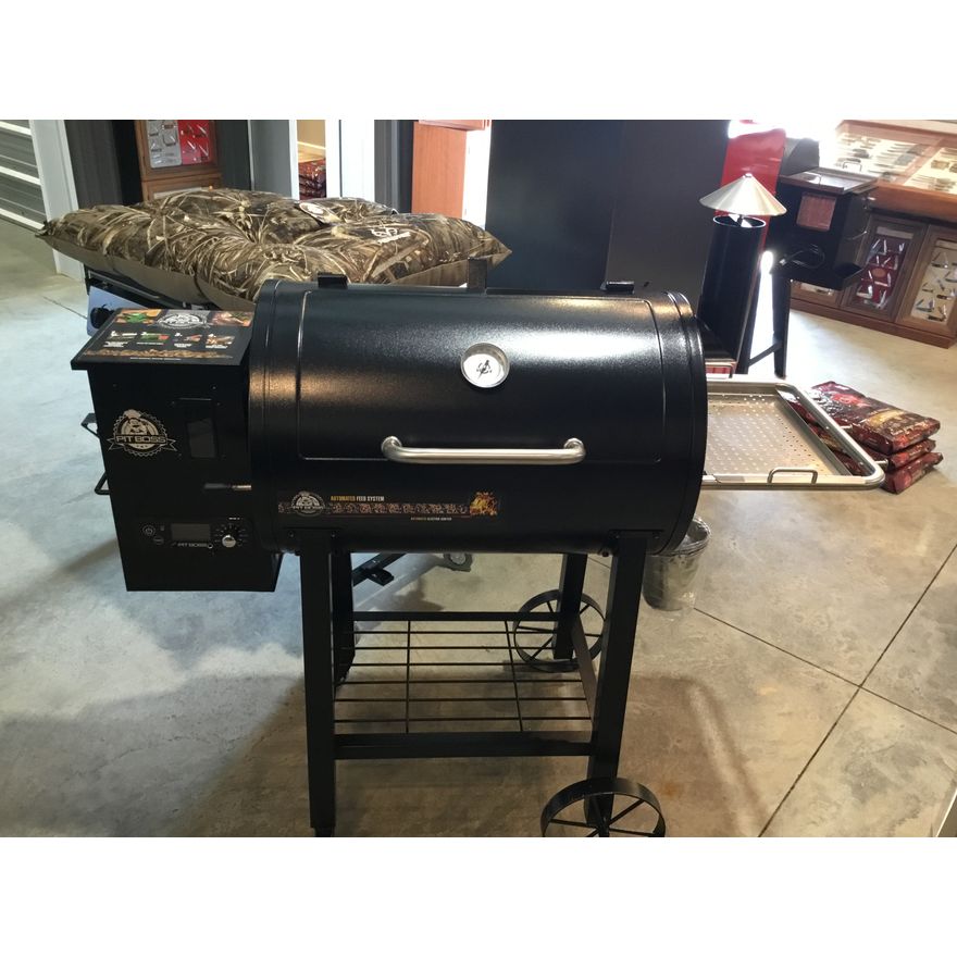 Pit Boss 820XL Wood Pellet Grill & Smoker 21lb Hopper Capacity Two-Tiered Cooking Surface