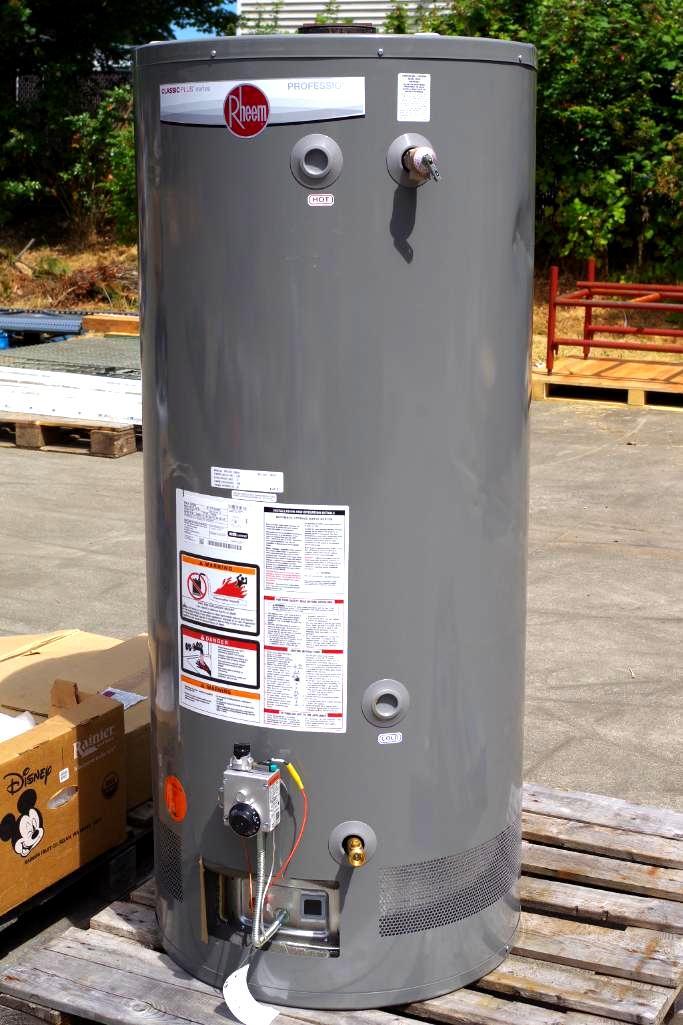 RHEEM Natural Gas, Residential Water Heater, 75Gallon, M/N PRO+G7576N