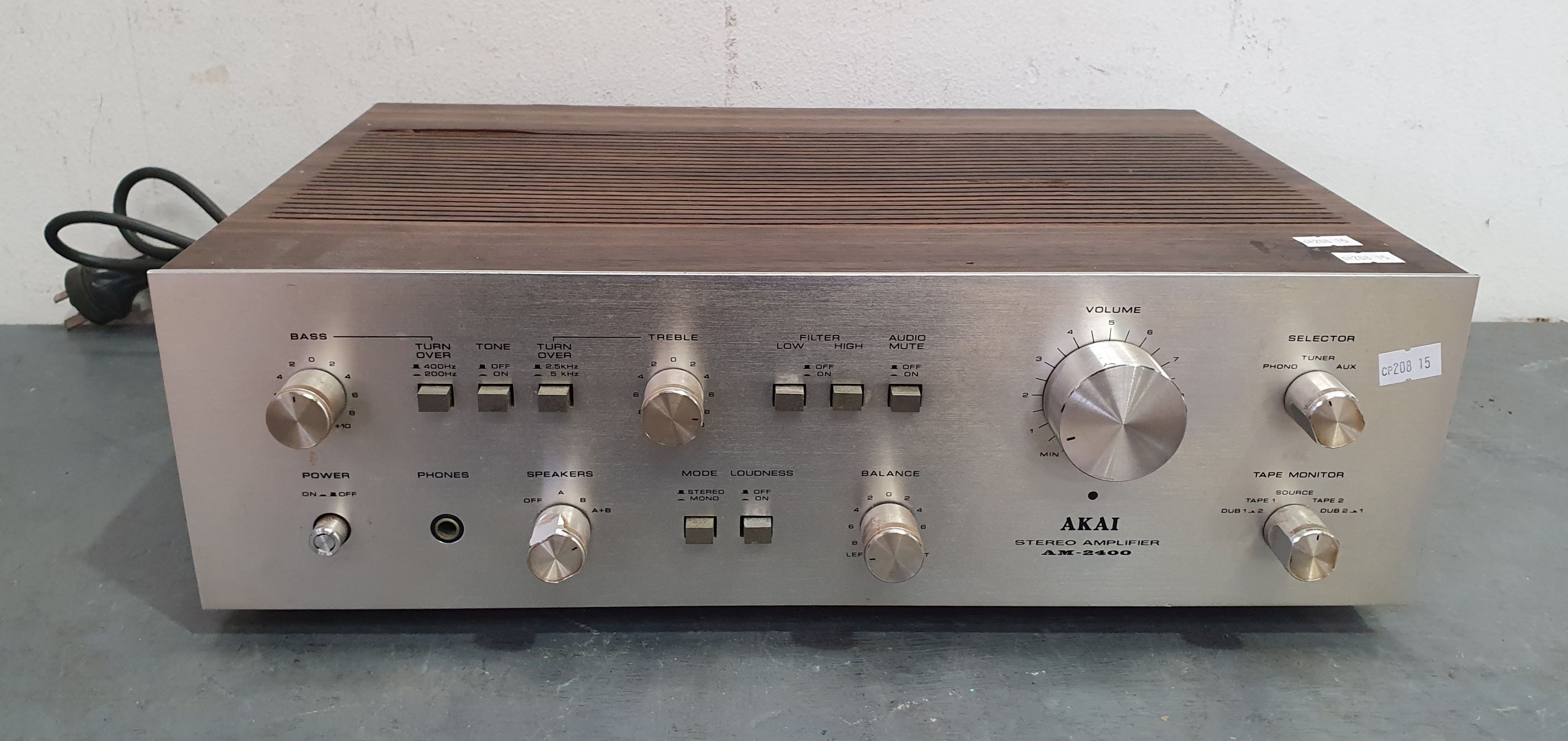An Akai Stereo Amplifier